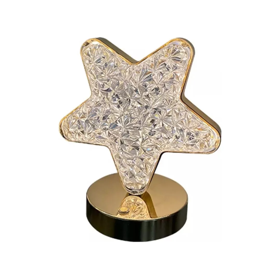 Lampara Decorativa De Cristal Recargable